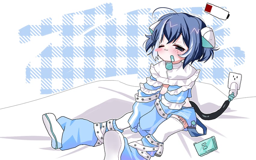 nyaonix (indie virtual youtuber and 1 more) drawn by buchou_(tk_club0_0)