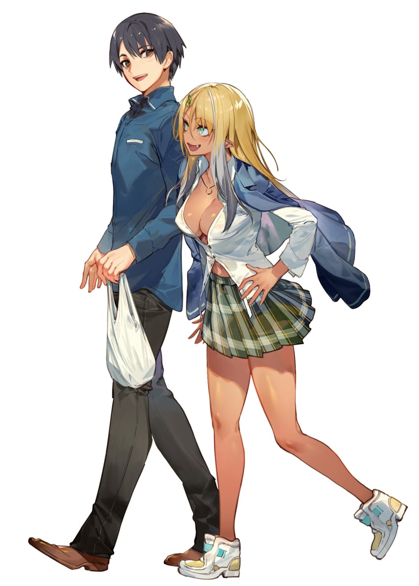 sheena grave zainmery and asakura rensuke (dark elf no mori to nare) drawn by kodama_(wa-ka-me)