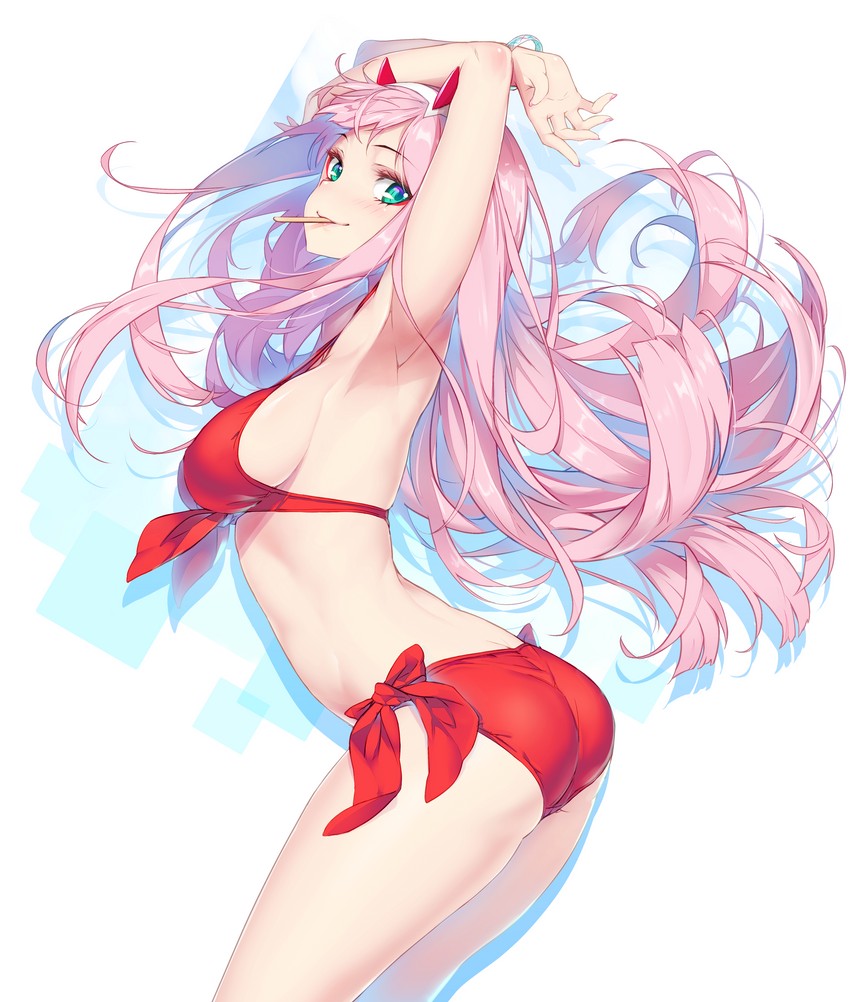 zero two (darling in the franxx) drawn by hong_(white_spider)