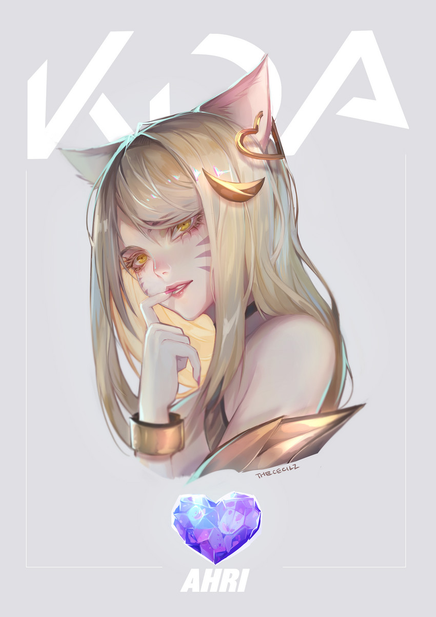 ahri and k/da ahri (league of legends) drawn by the_cecile
