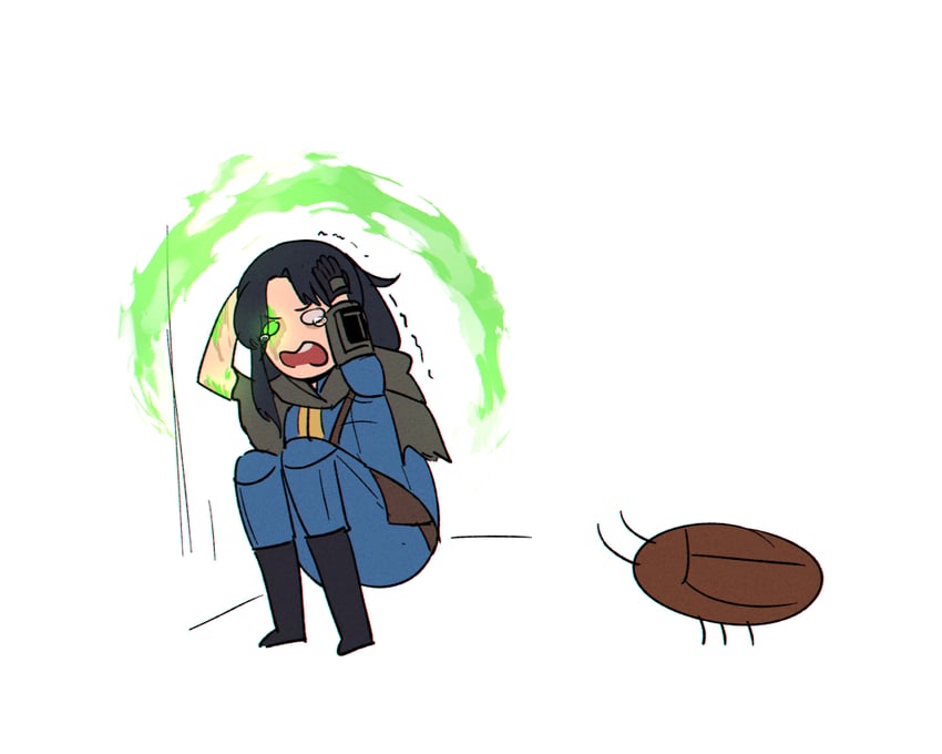 lone wanderer and clarity jade (fallout and 1 more) drawn by milramemo