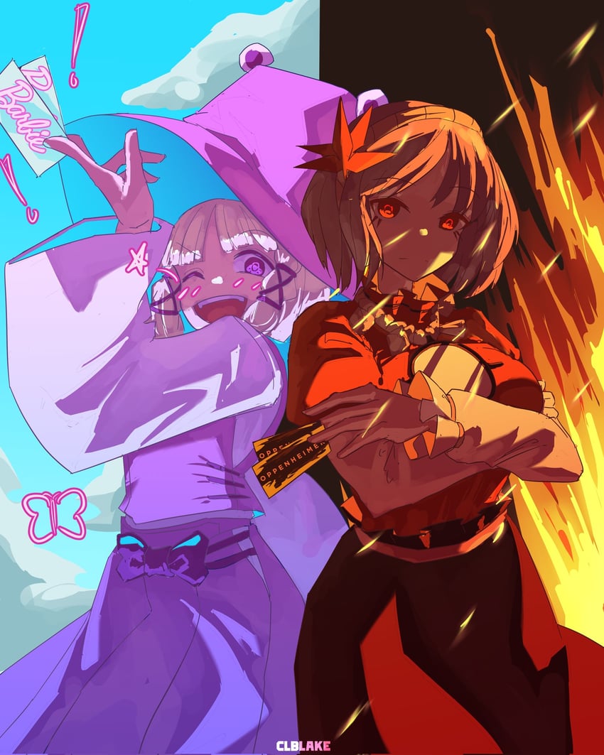 moriya suwako and yasaka kanako (touhou and 2 more) drawn by corporalblake