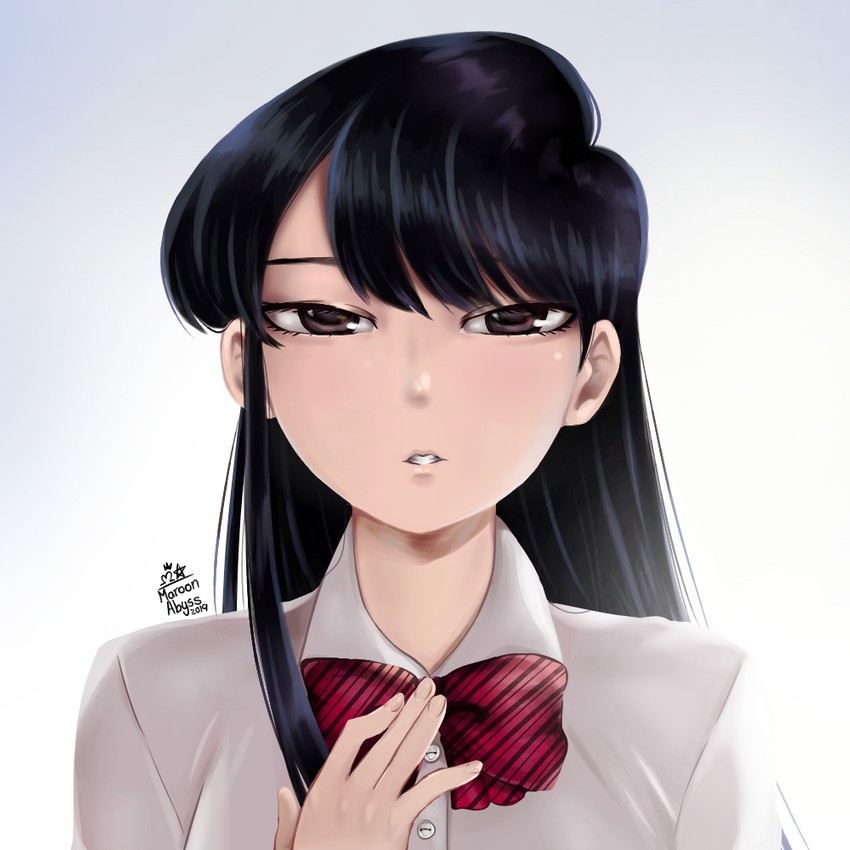 komi shouko (komi-san wa komyushou desu) drawn by maroonabyss