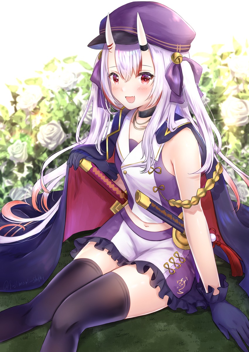 nakiri ayame (hololive and 1 more) drawn by fujimori_shiki