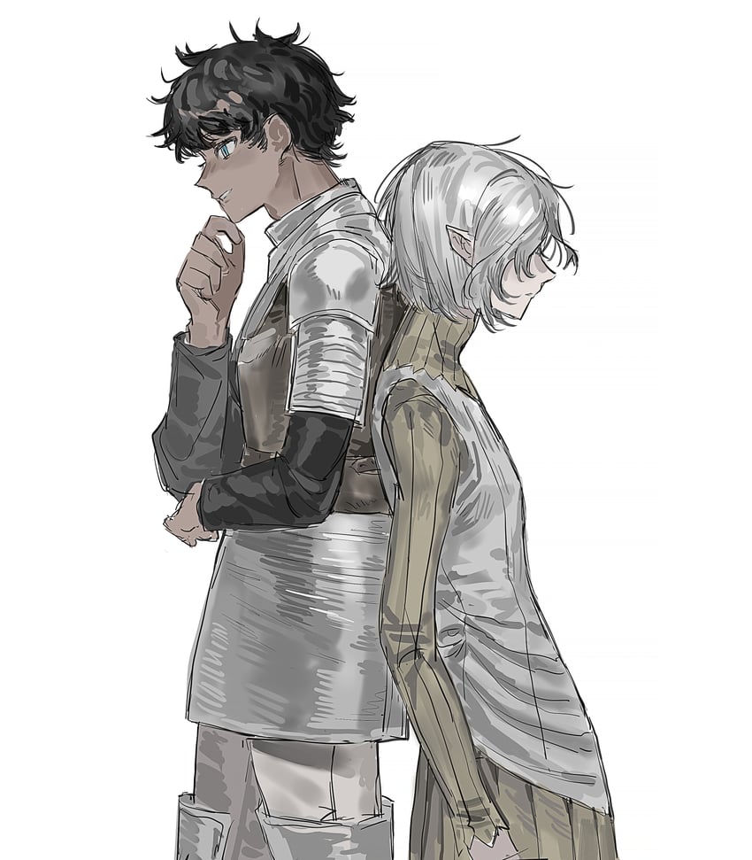 mithrun and kabru (dungeon meshi) drawn by huang_du_du