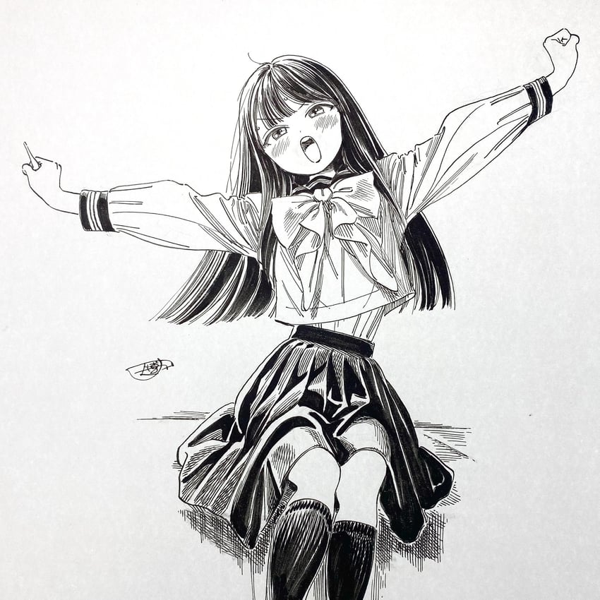 akebi komichi (akebi-chan no serafuku) drawn by hiro_(dismaless)