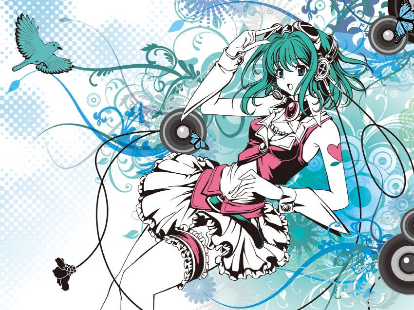 gumi (vocaloid) drawn by vesper_(pixiv3568)