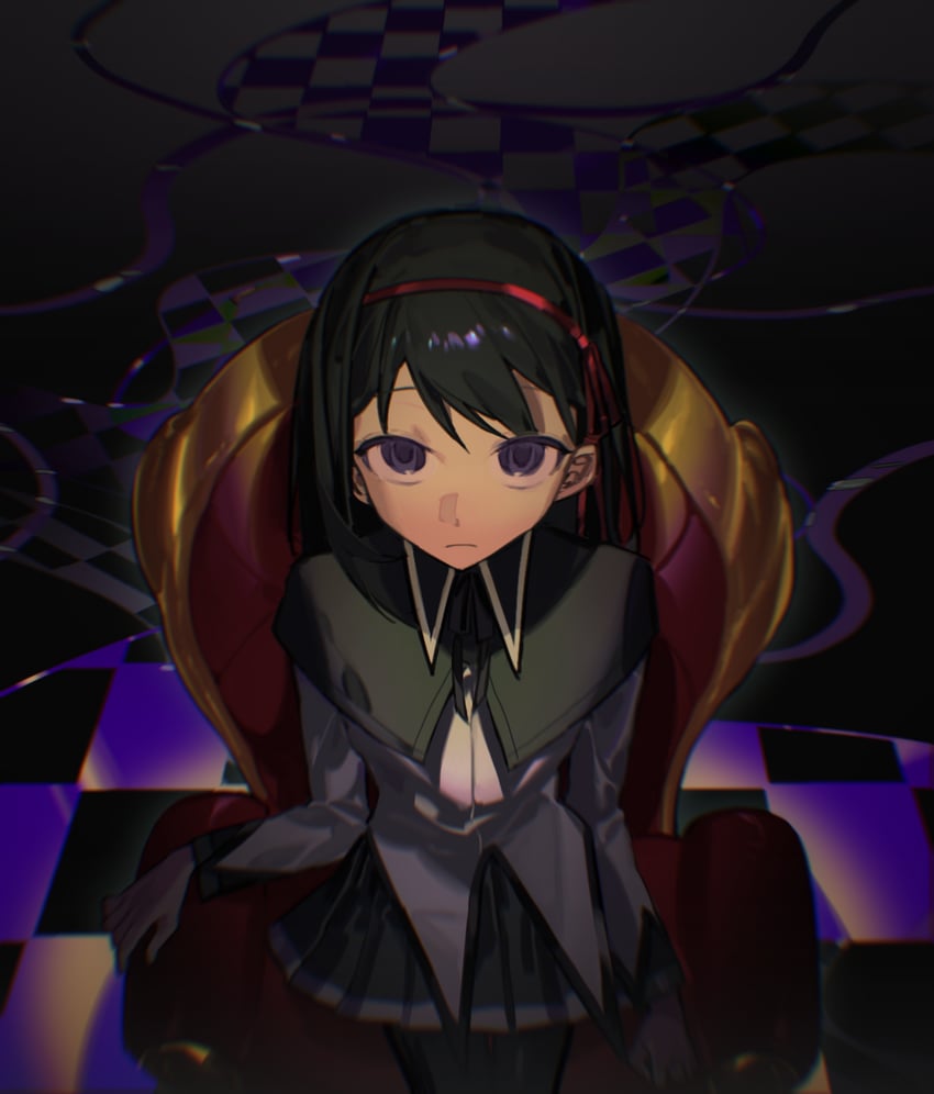 akemi homura (mahou shoujo madoka magica and 1 more) drawn by pkunooo