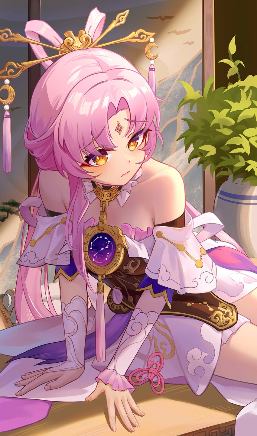fu xuan (honkai and 1 more) drawn by wujingwushi