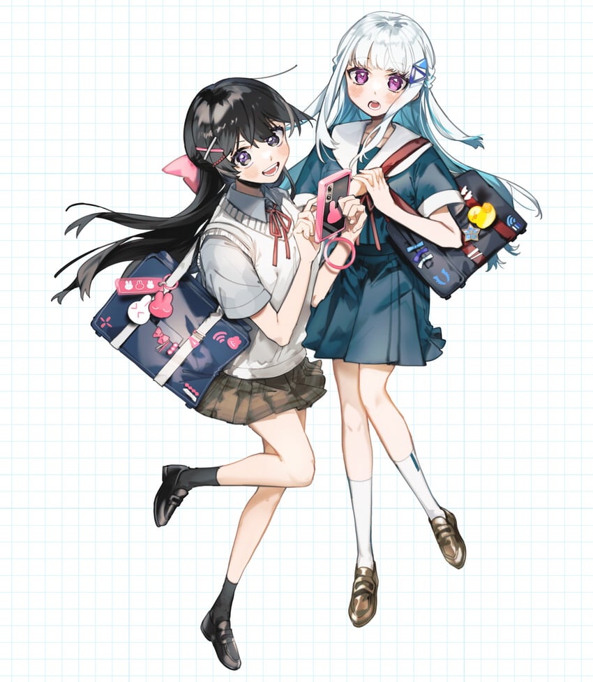 tsukino mito and lize helesta (nijisanji) drawn by tt_8ru