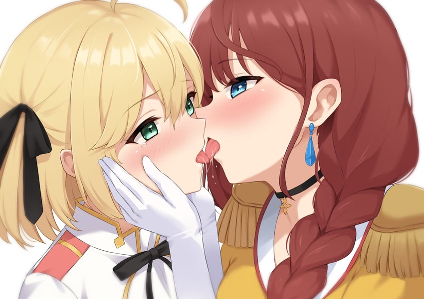 anisphia wynn palettia and sylphine maise palettia (tensei oujo to tensai reijou no mahou kakumei) drawn by tsuruyama_(tenten)