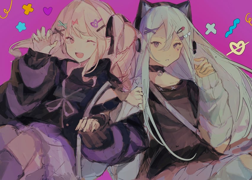 akiyama mizuki and yoisaki kanade (project sekai) drawn by yakulty