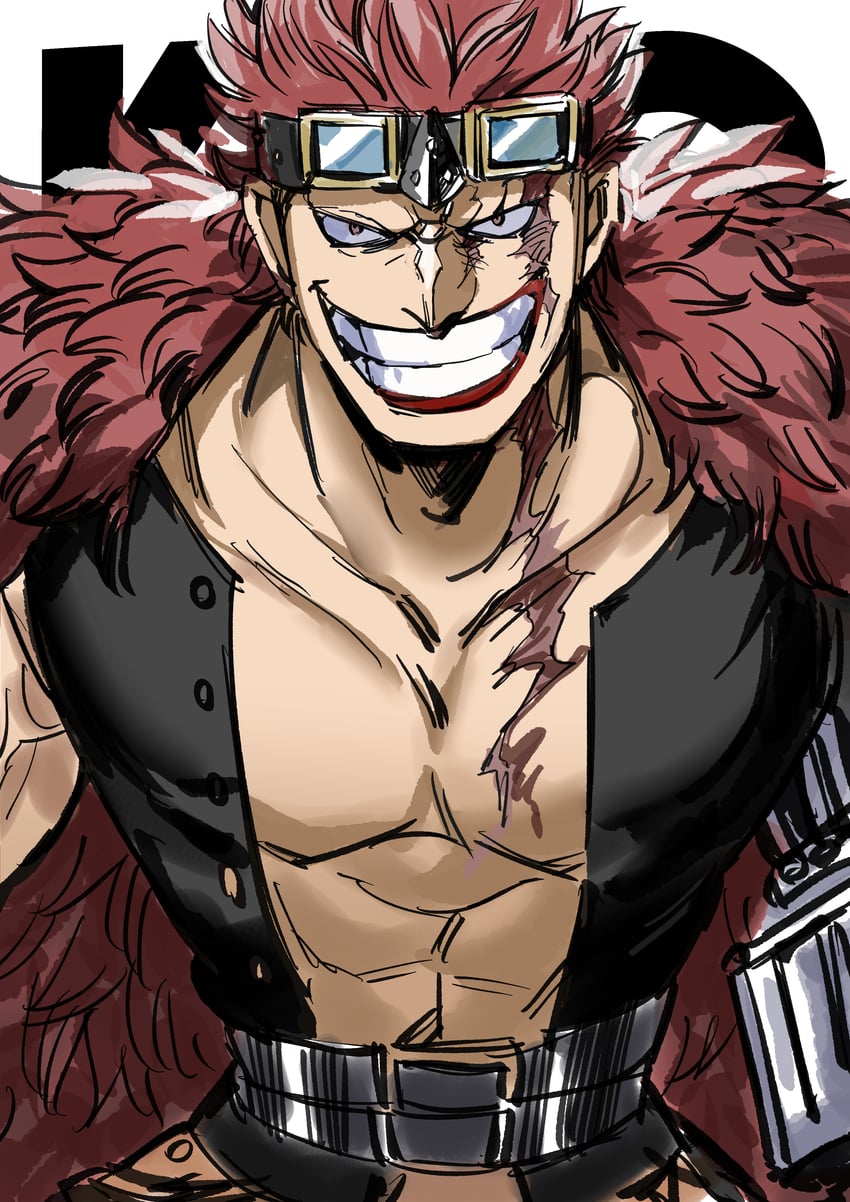 eustass kid (one piece) drawn by santagawa