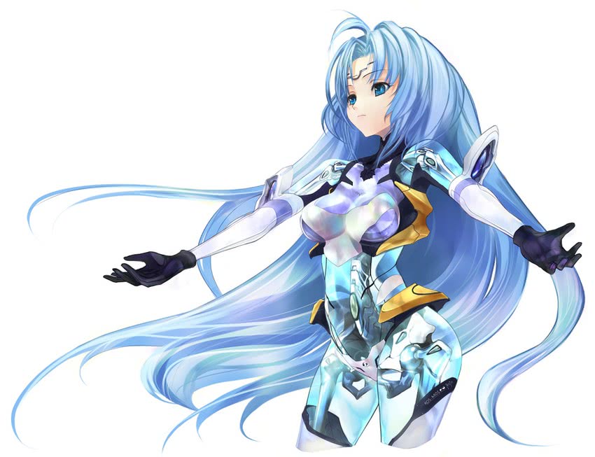 kos-mos (xenosaga and 1 more) drawn by pupps