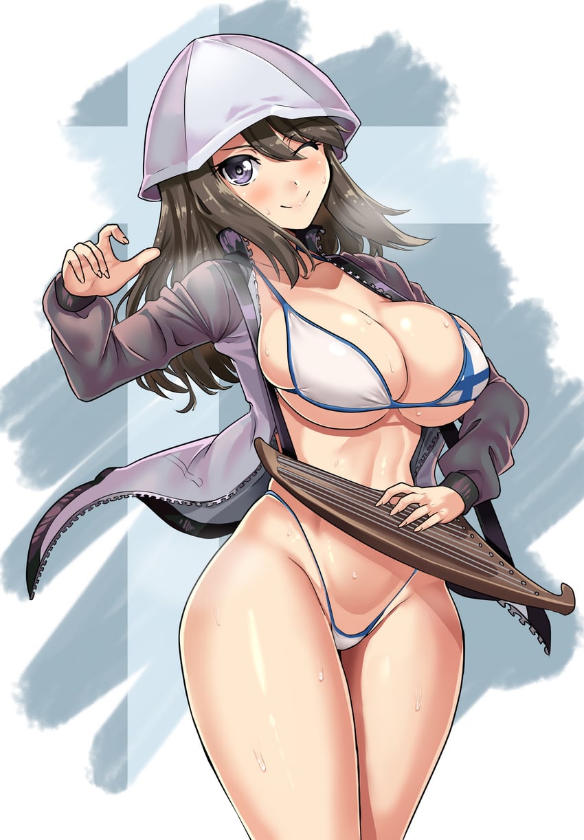mika (girls und panzer) drawn by nico-mo
