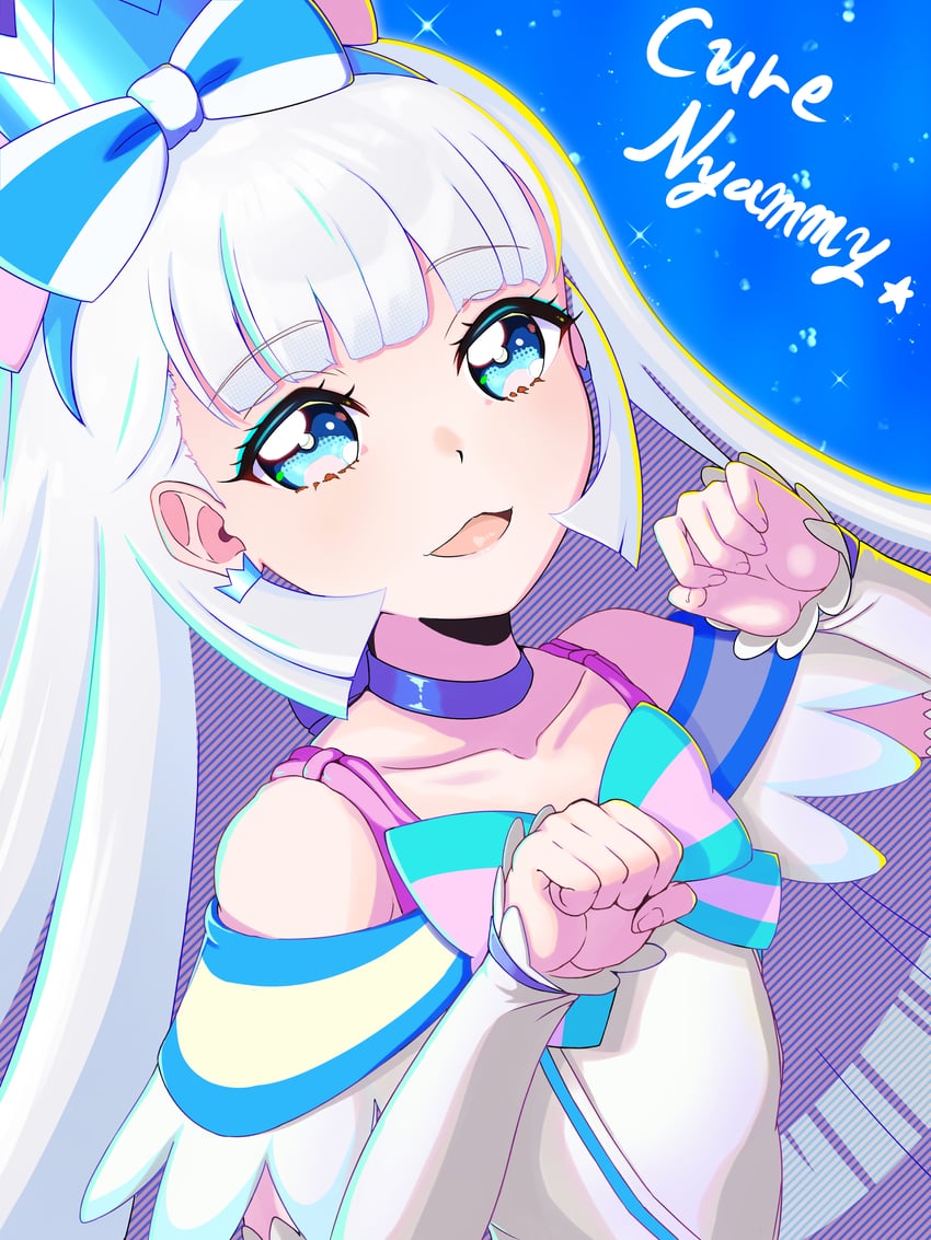 nekoyashiki yuki and cure nyammy (precure and 1 more) drawn by yawaraka_oniku_hatto