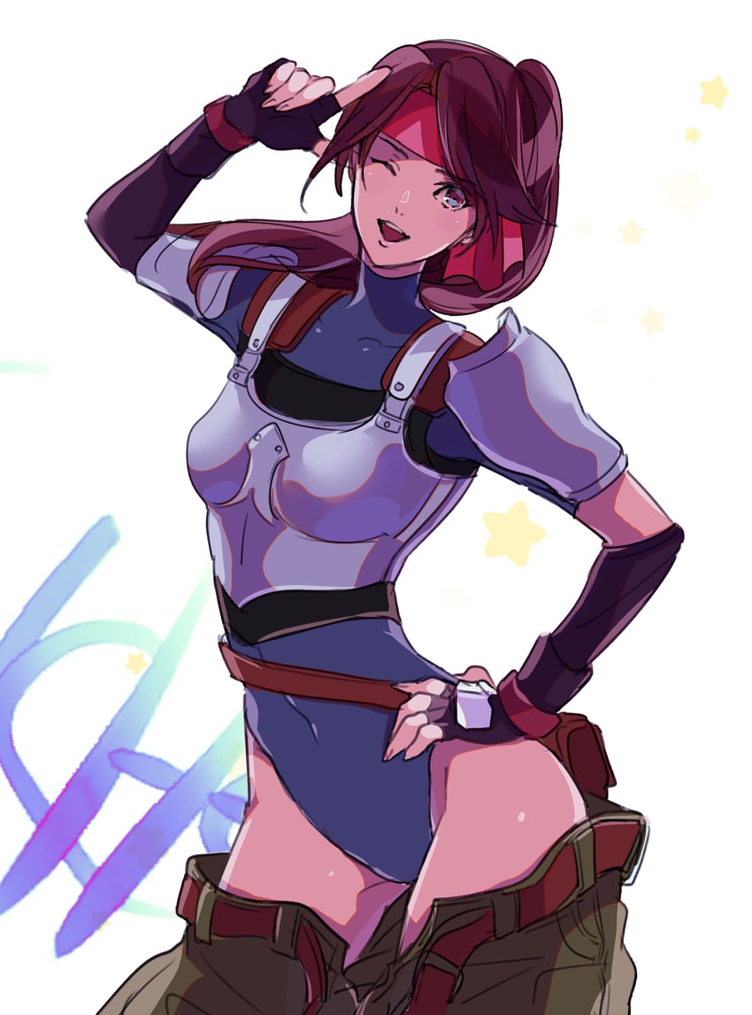 jessie rasberry (final fantasy and 2 more) drawn by shoji_sakura