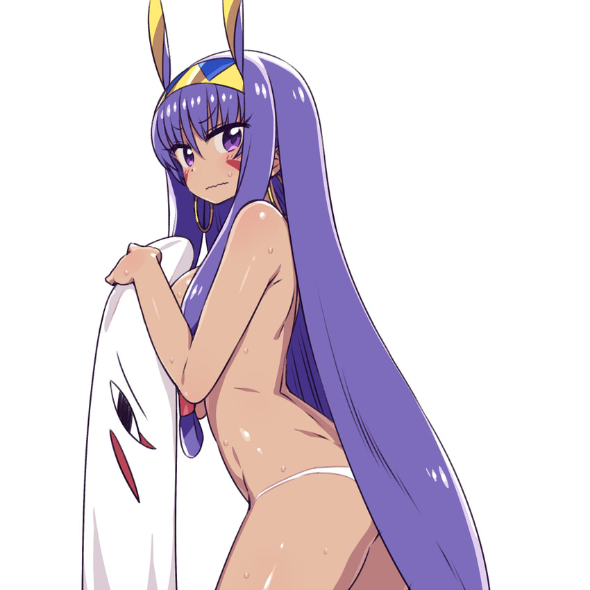 nitocris and medjed (fate and 1 more) drawn by chan_co
