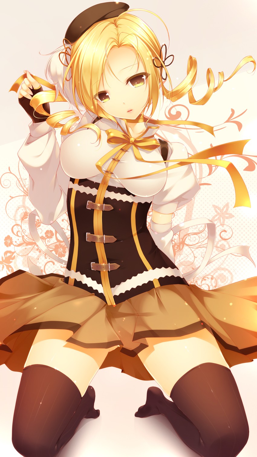 tomoe mami (mahou shoujo madoka magica) drawn by shokuyou_mogura