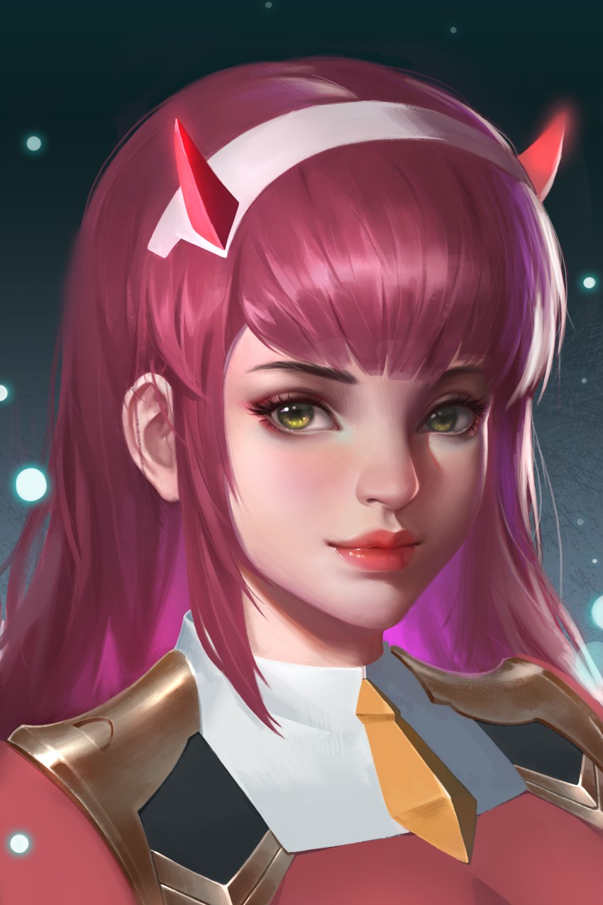 zero two (darling in the franxx) drawn by zhen_guodong