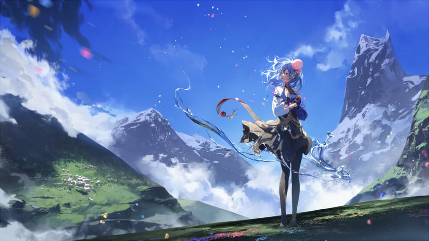 haiyi (synthesizer v and 1 more) drawn by zirancike