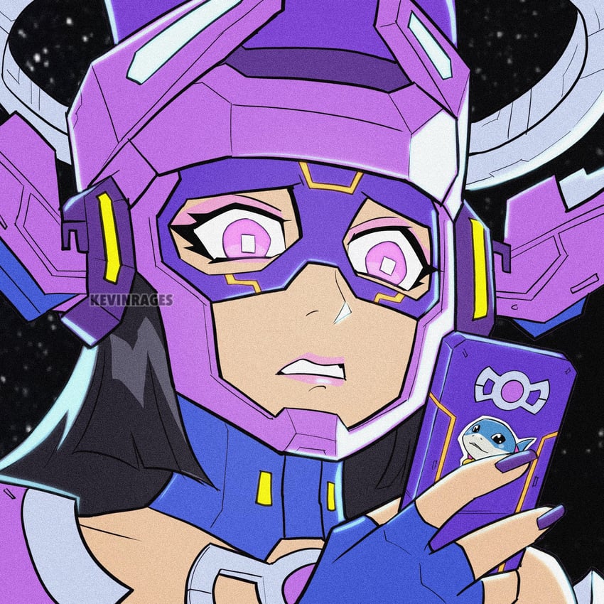 jeff the land shark and galacta (marvel and 2 more) drawn by kevin_raganit