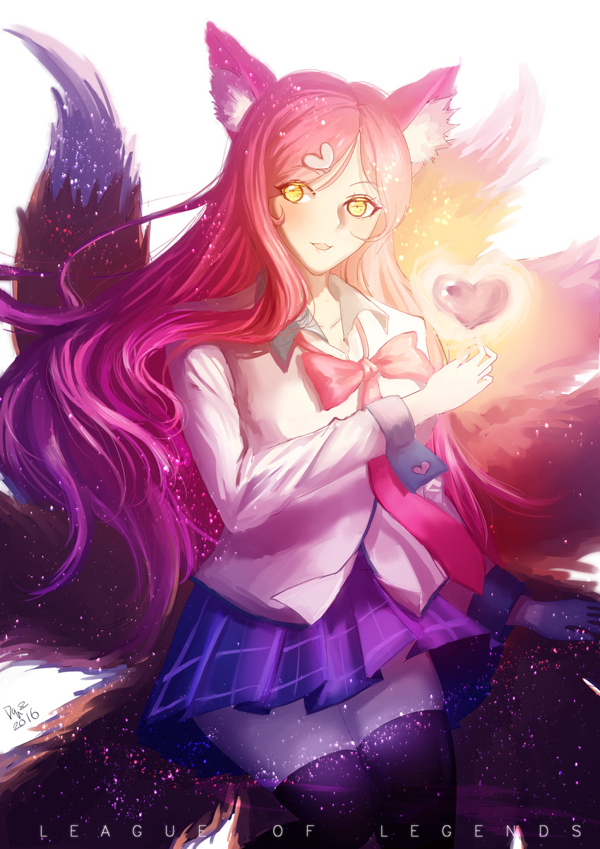 ahri and academy ahri (league of legends) drawn by bosonn
