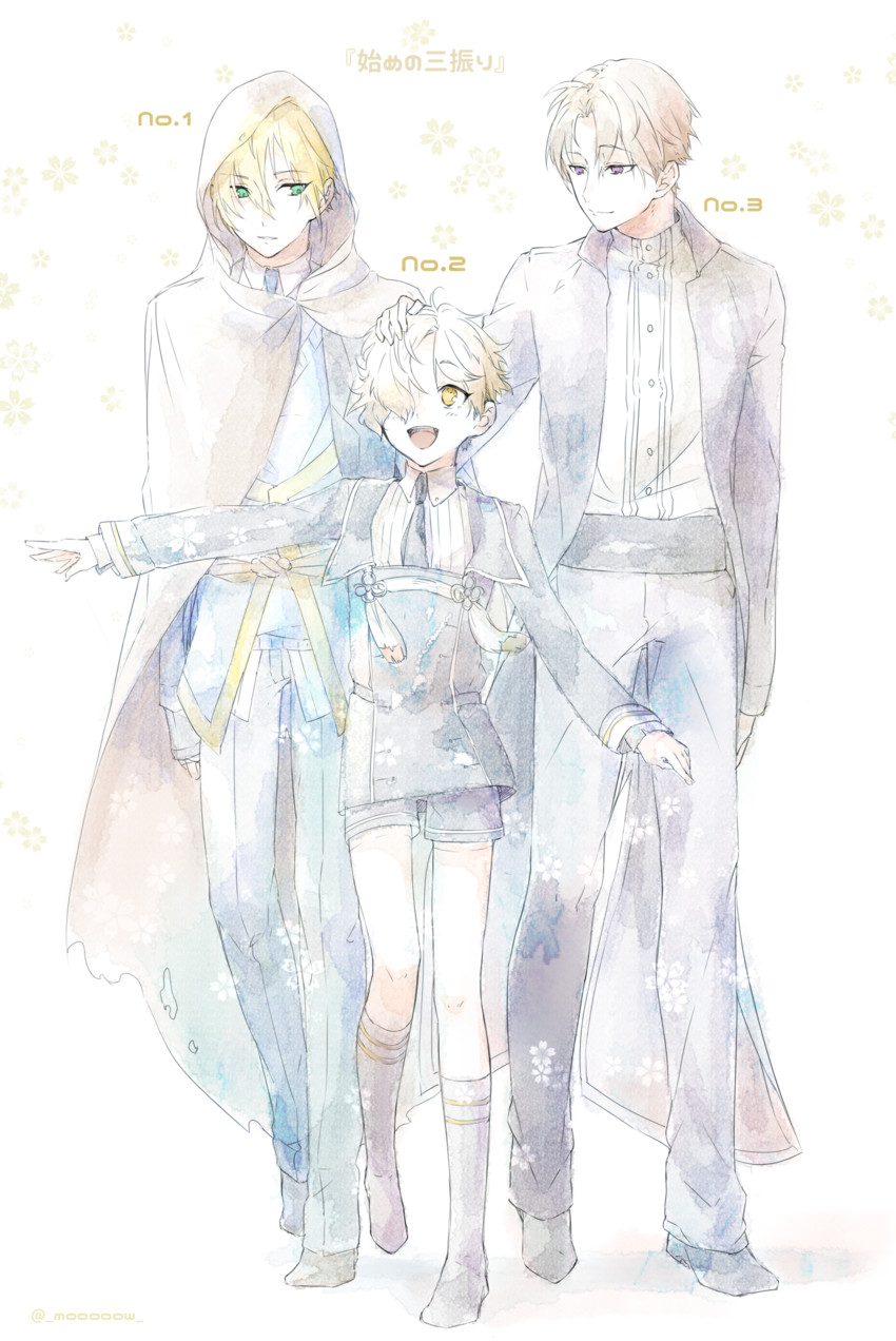 gokotai, yamanbagiri kunihiro, and heshikiri hasebe (touken ranbu) drawn by mou_(mooooow)