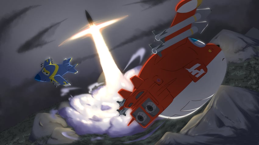 jett and jerome (ace combat and 2 more) drawn by furgit