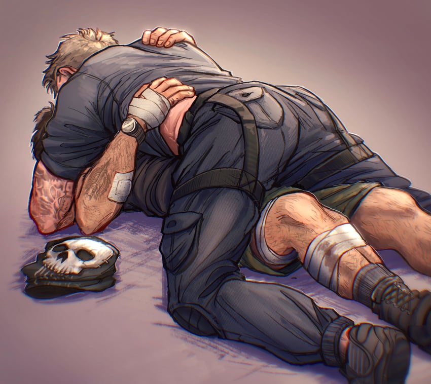 ghost and soap (call of duty and 1 more) drawn by shell_(fludderpy)
