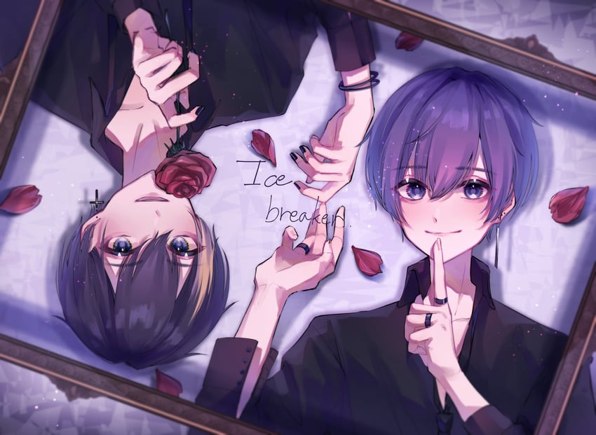 yukimi and rim (mono palette. and 1 more) drawn by s_poi_l