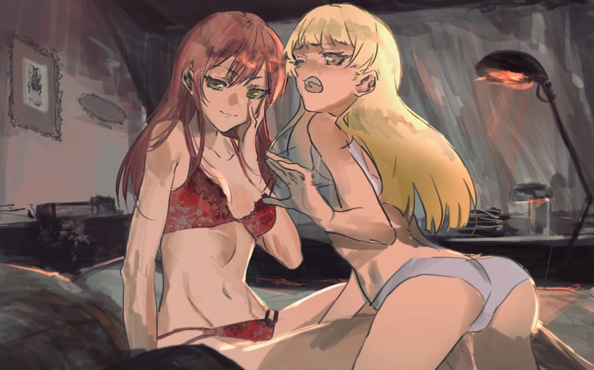 jougasaki mika and jougasaki rika (idolmaster and 1 more) drawn by kithul-pani