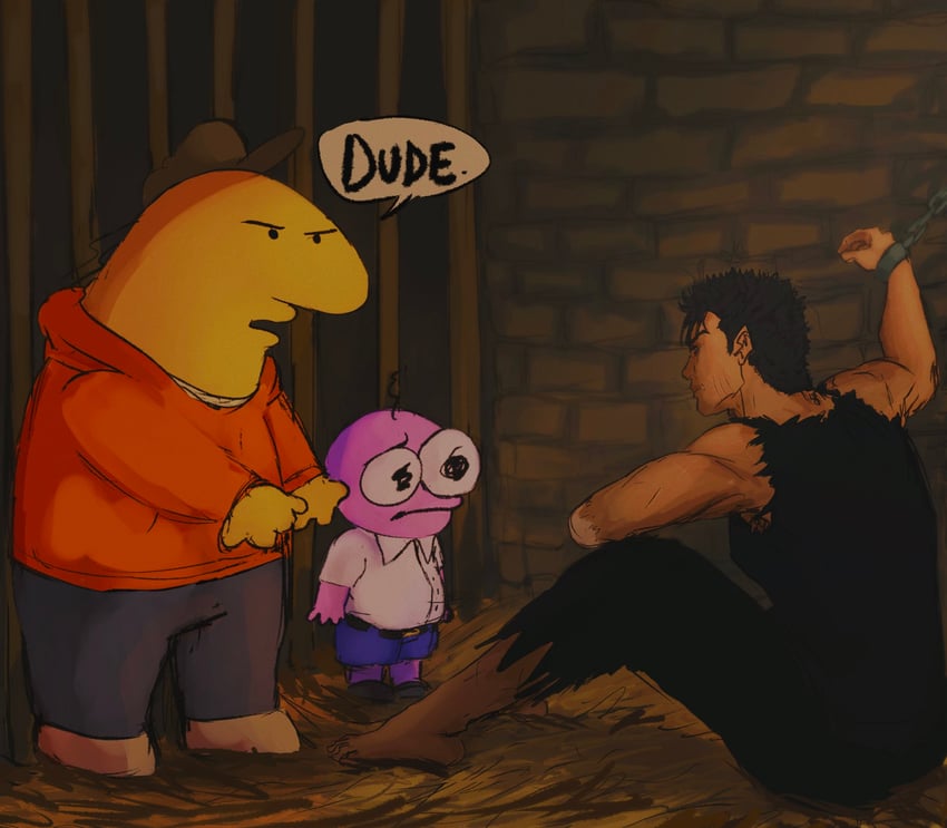 guts, charlie dompler, and pim pimling (berserk and 1 more) drawn by t0werbitch