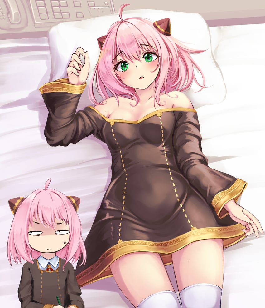 anya (spy x family) drawn by monikano