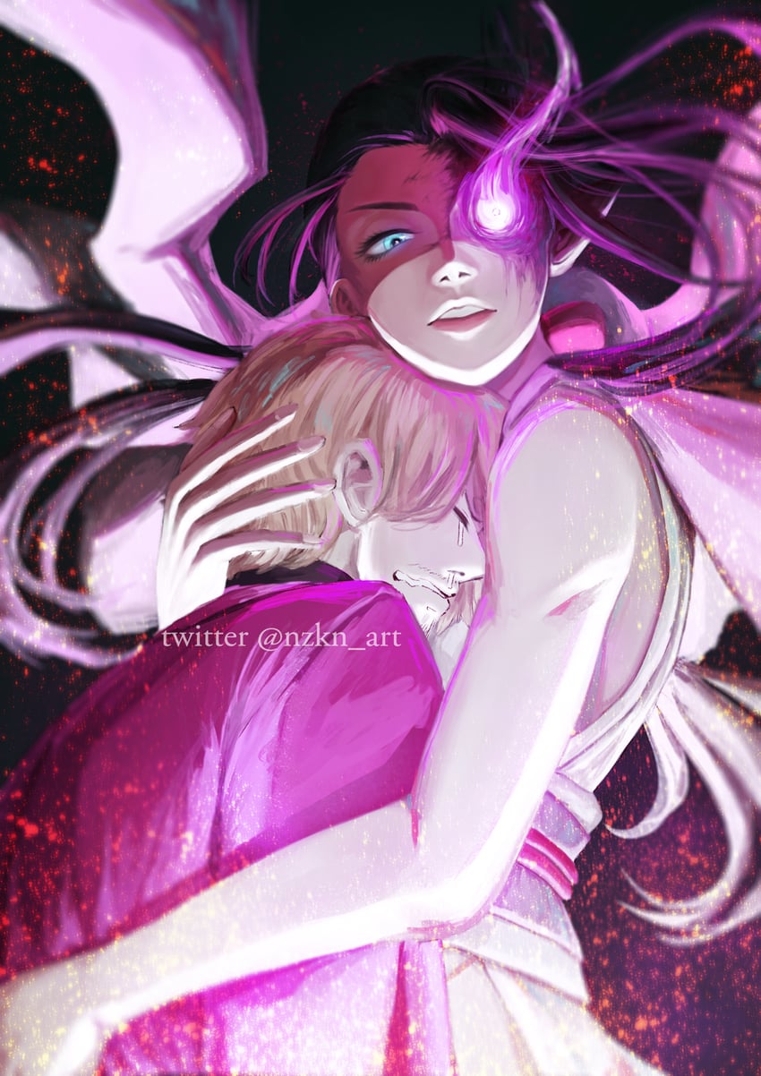 nico robin, sanji, and demonio fleur (one piece) drawn by nzkn