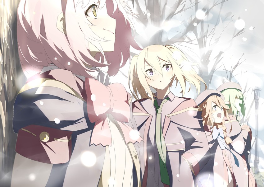 yuni, chloe, chieru, and aoi (princess connect!) drawn by momiji_oroshi