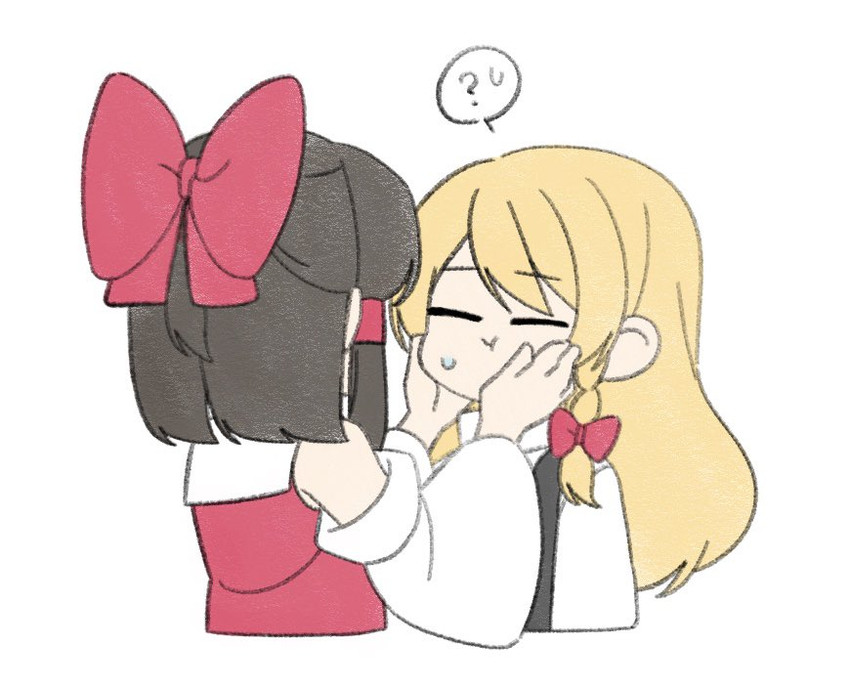 hakurei reimu and kirisame marisa (touhou) drawn by rinco_s2