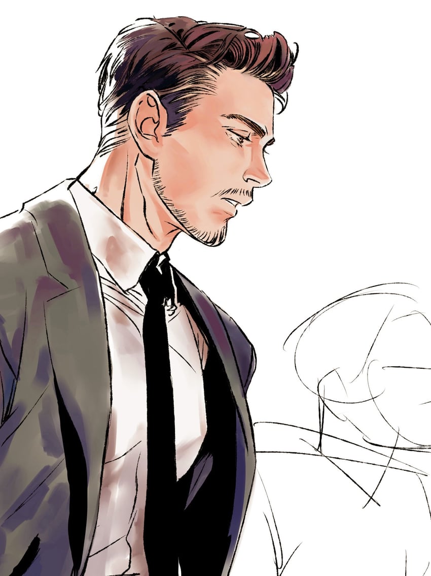 tony stark (marvel and 1 more) drawn by malkogromit