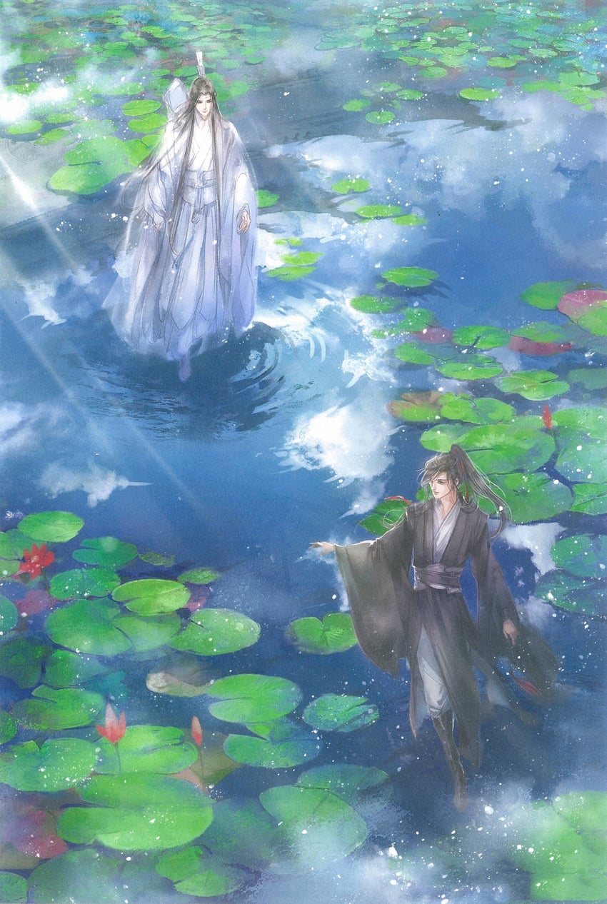wei wuxian and lan wangji (modao zushi) drawn by kcllzas163