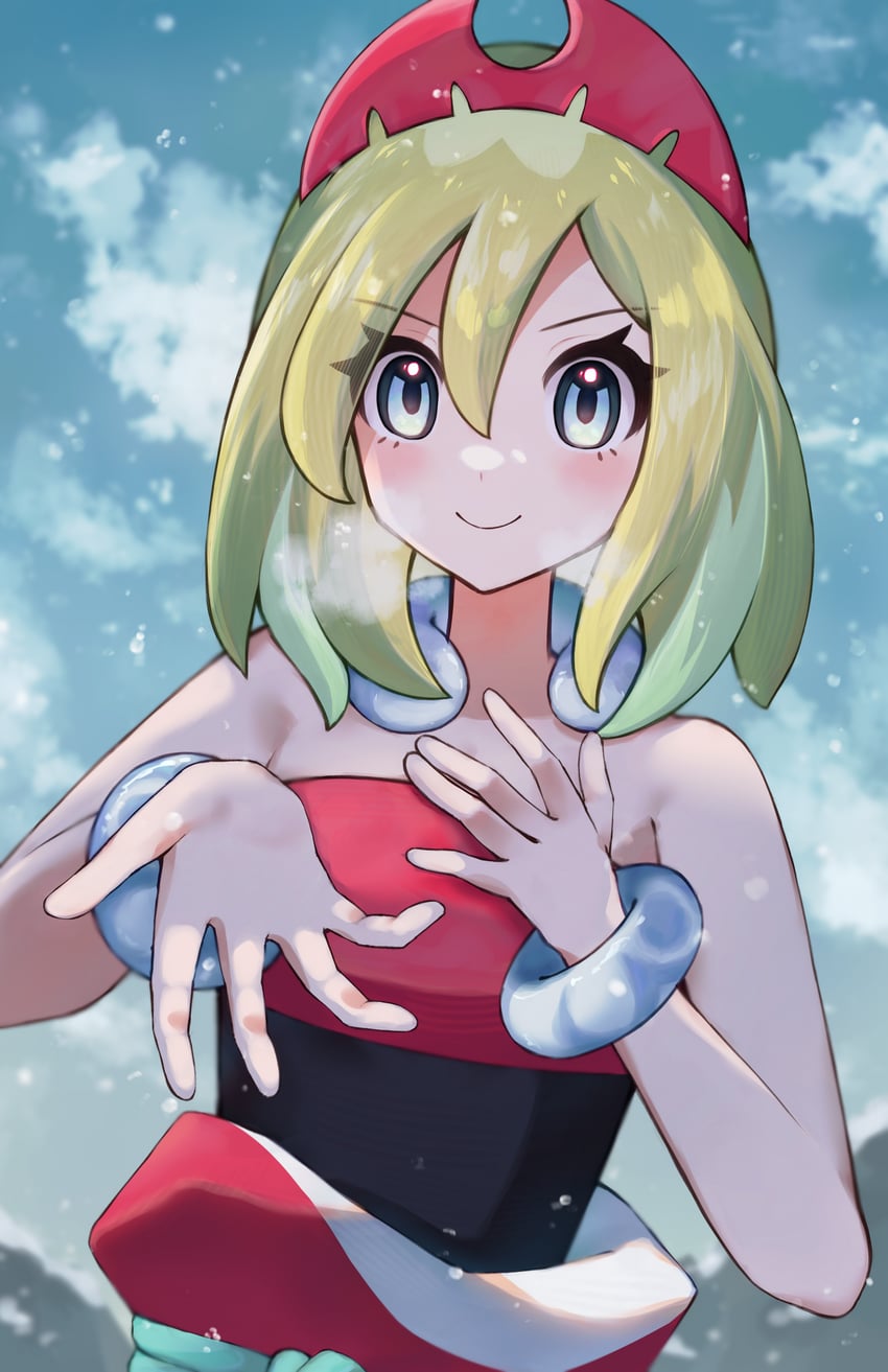 irida (pokemon and 1 more) drawn by asatte_3z