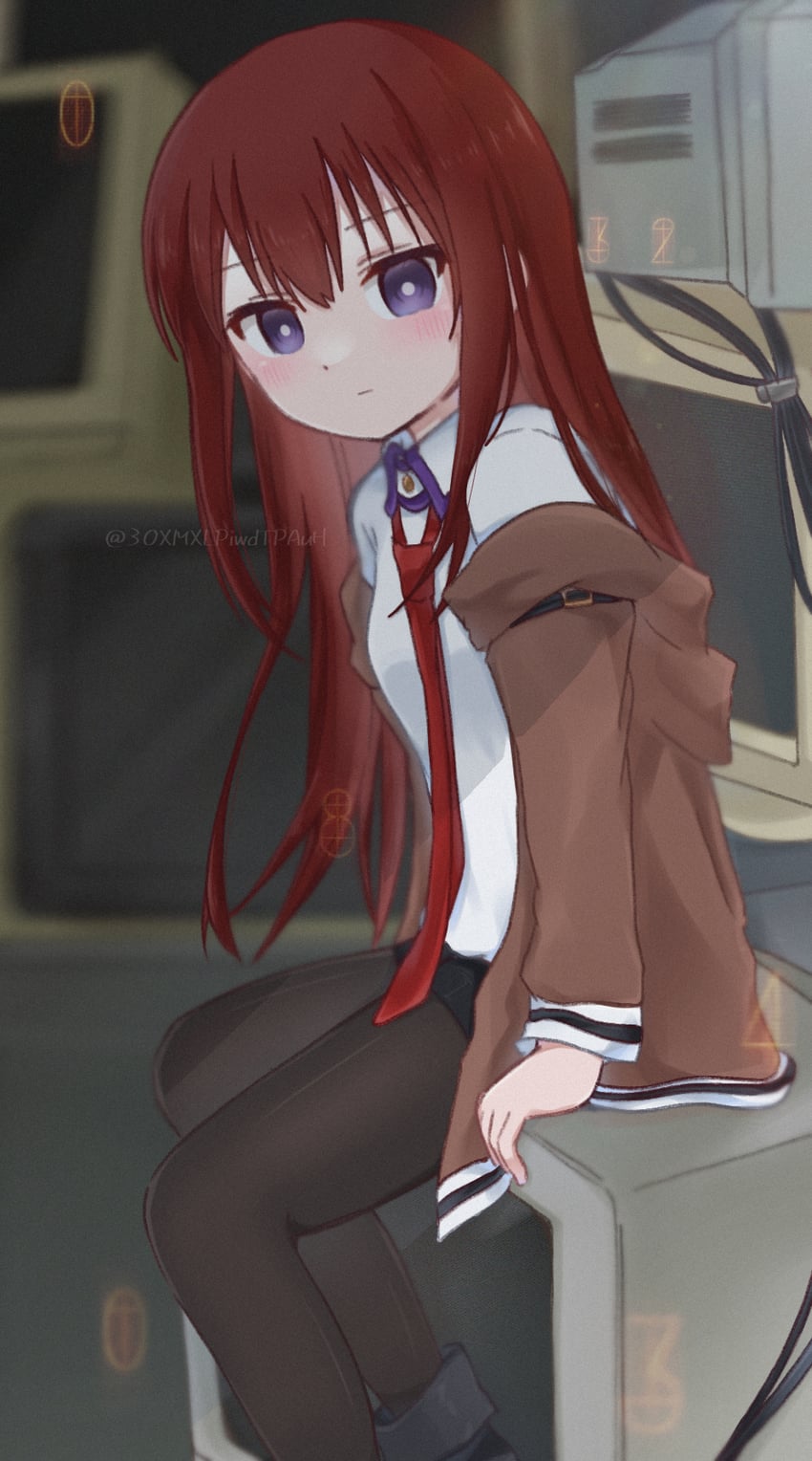 makise kurisu (science adventure and 1 more) drawn by kanzaki_nyo