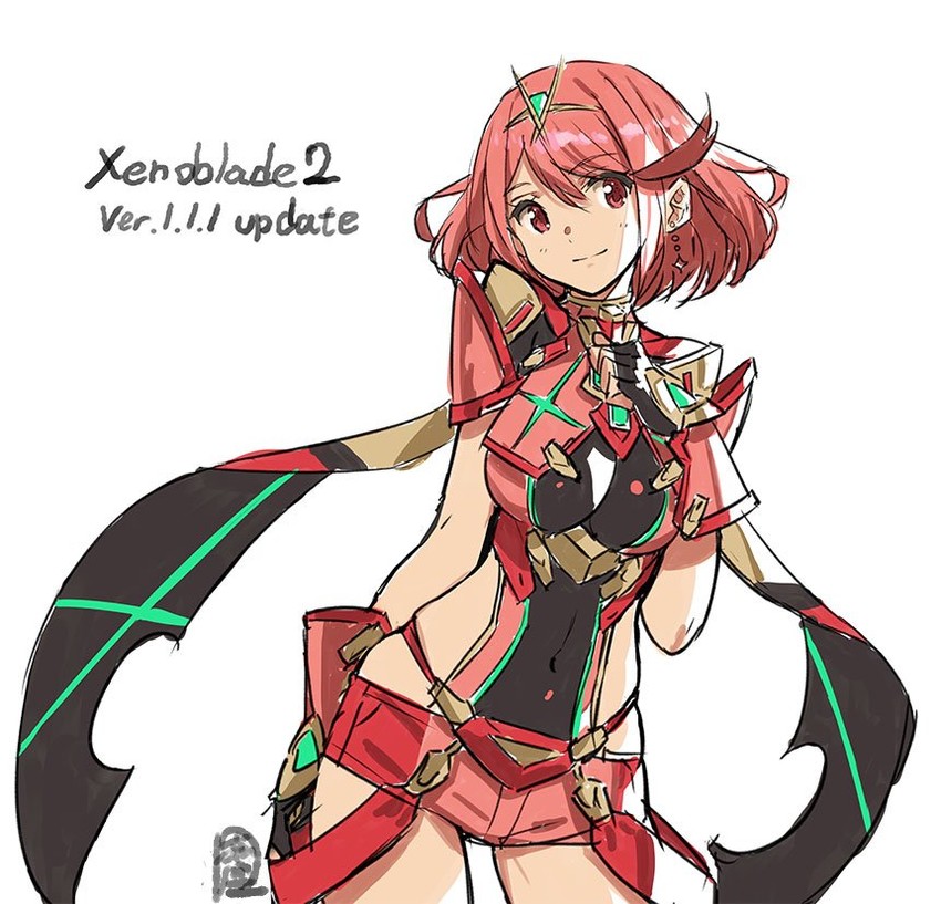 pyra (xenoblade chronicles and 1 more) drawn by saitou_masatsugu