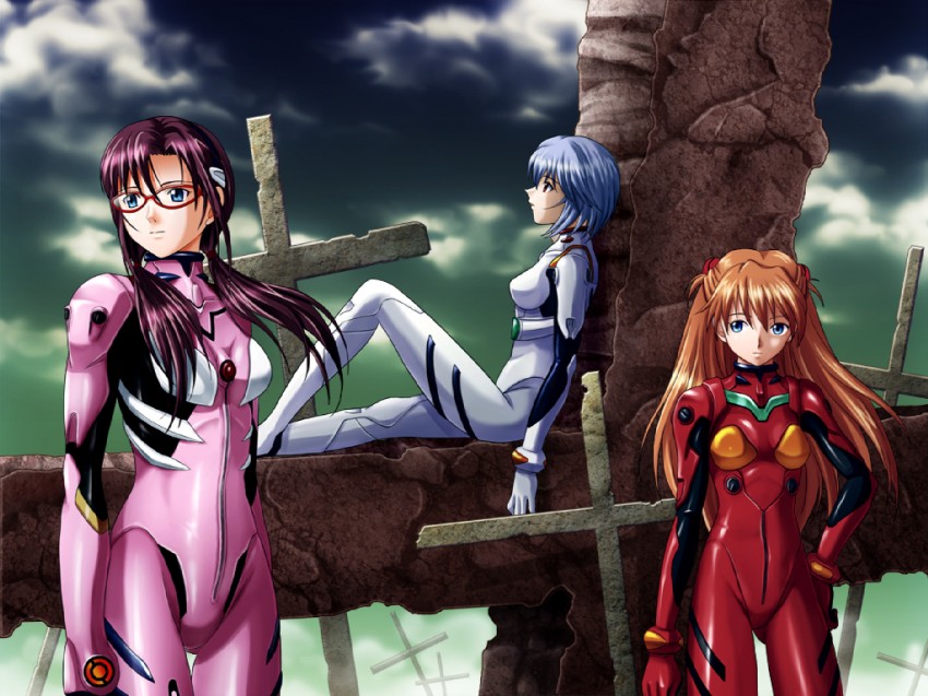 souryuu asuka langley, ayanami rei, and makinami mari illustrious (neon genesis evangelion and 2 more) drawn by shian_(my_lonly_life.)