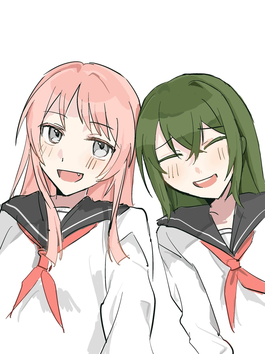 chihaya anon and eri (bang dream! and 1 more) drawn by fenghongse