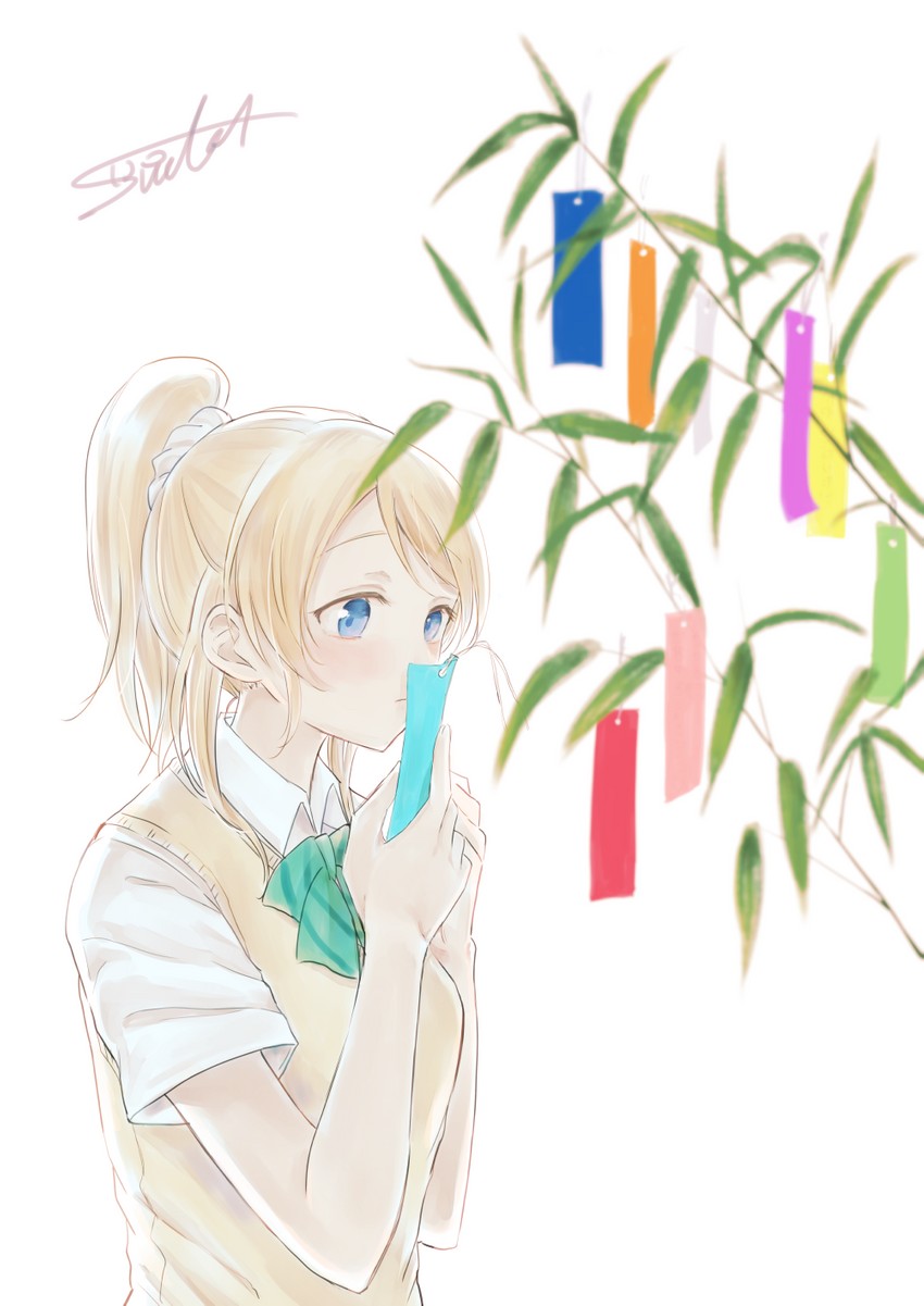 ayase eli (love live! and 1 more) drawn by suito