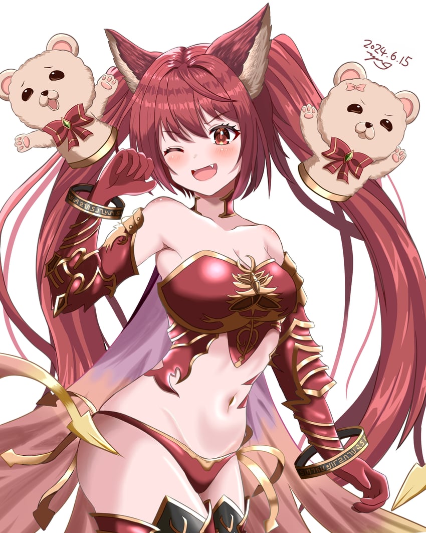 cerberus, mimi, and coco (granblue fantasy and 1 more) drawn by yanapy
