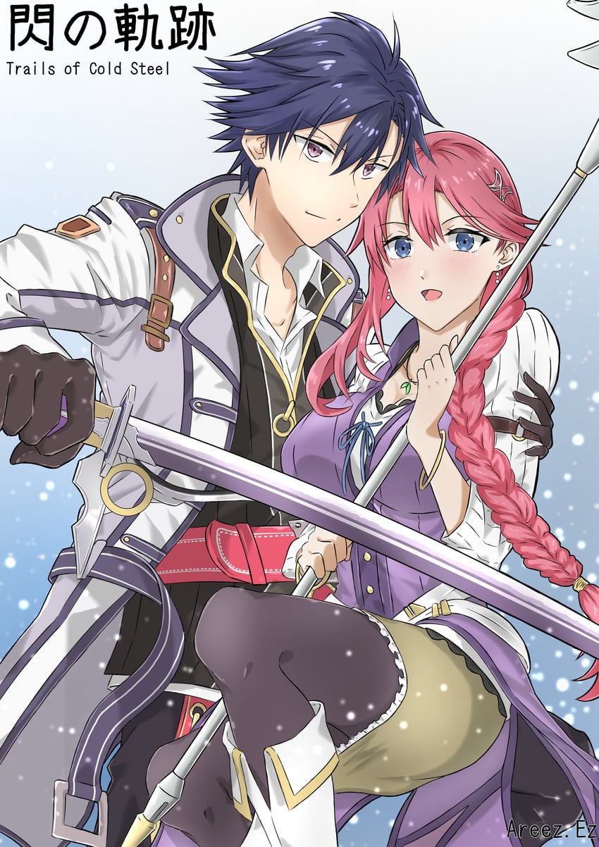 rean schwarzer and emma millstein (eiyuu densetsu and 2 more) drawn by areez.ez