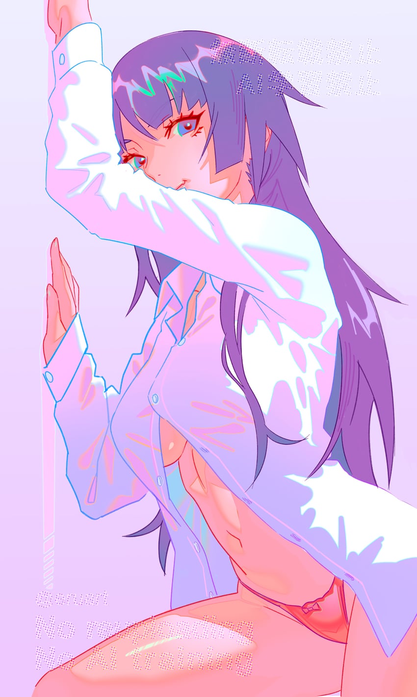 senjougahara hitagi (monogatari and 1 more) drawn by rapa_rachi