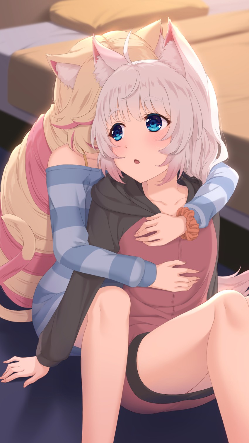 howan and mashima himeko (show by rock!!) drawn by nuenue