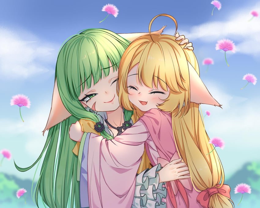 tushan susu and tushan rongrong (fox spirit matchmaker) drawn by kumu_zaisheng